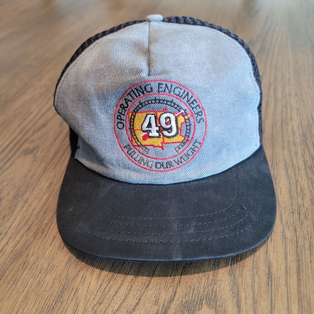 Operating Engineers Union Local 49 Hat Cap Black … - image 7